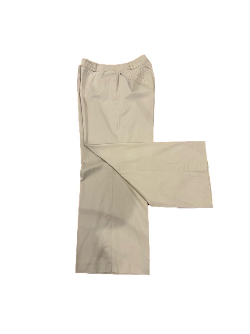 Y2K WIDE LEG KHAKI MID-RISE WAIST FLAT FRONT PANTS CASUAL TALBOT PLUS SZ 12P
